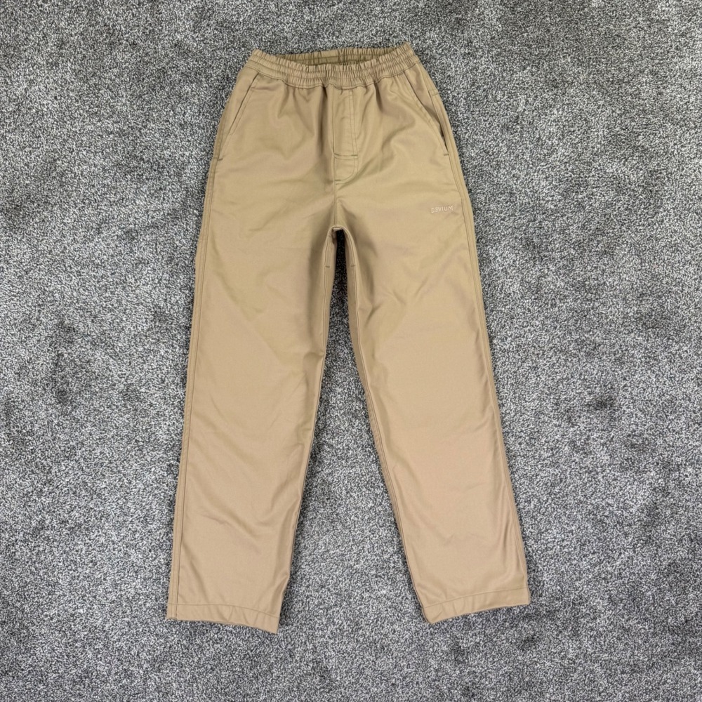 Devium Lifelong Mens Small Khaki Tan Elastic Waist Stretch Twill Pants USA Made